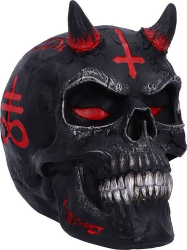 Nemesis Now Infernal Skull dekorace cerná/cervená