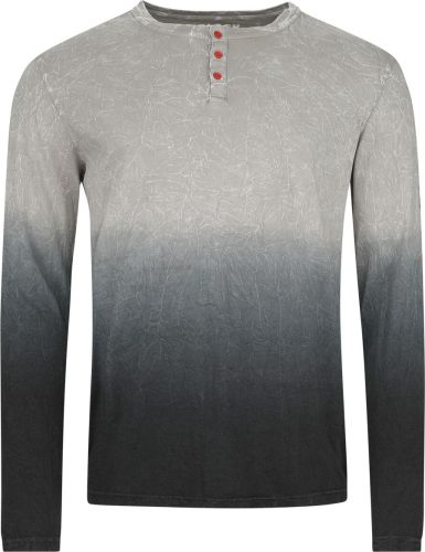 Black Premium by EMP Grey Dip Dye Longsleeve Tričko s dlouhým rukávem šedá