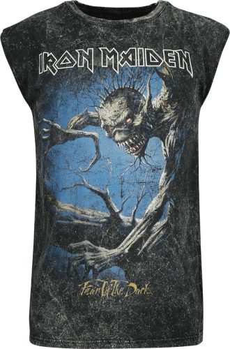 Iron Maiden Fear Of The Dark Tank top šedá