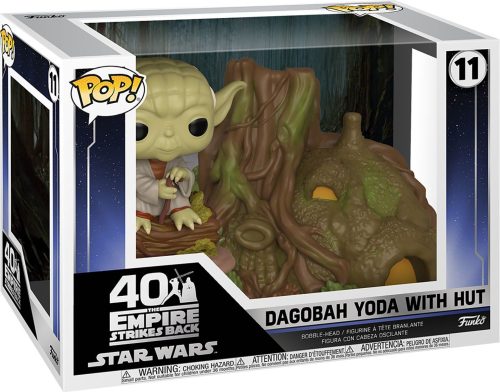 Star Wars Vinylová figurka č. 11 Dagobah Yoda With Hut (Pop! Town) Sberatelská postava standard