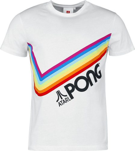 Atari Pong - Pride Rainbow Tričko bílá