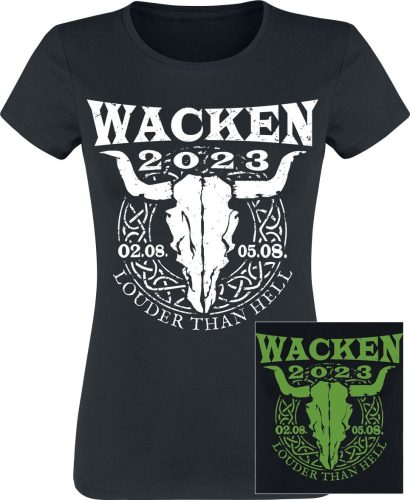 Wacken Open Air W.O.A. - Louder Than Hell - 2023 Dámské tričko černá