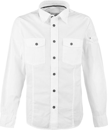 Brandit Slim Fit Shirt Košile bílá