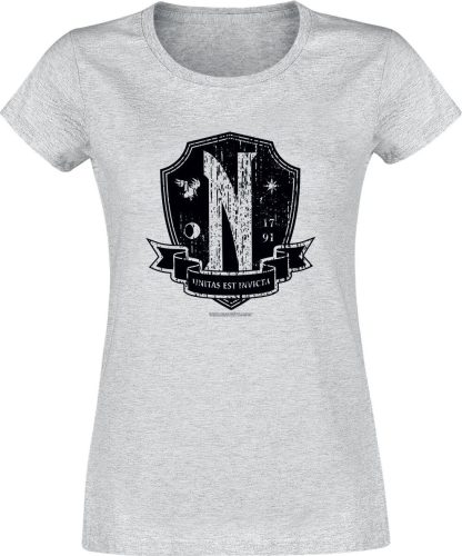Wednesday Nevermore - Emblem Dámské tričko šedá