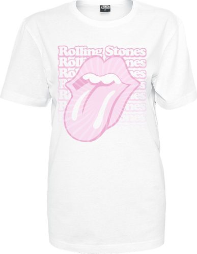 The Rolling Stones Faded Logo Tongue Dámské tričko bílá