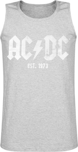 AC/DC Est. 1973 Tank top smíšená svetle šedá