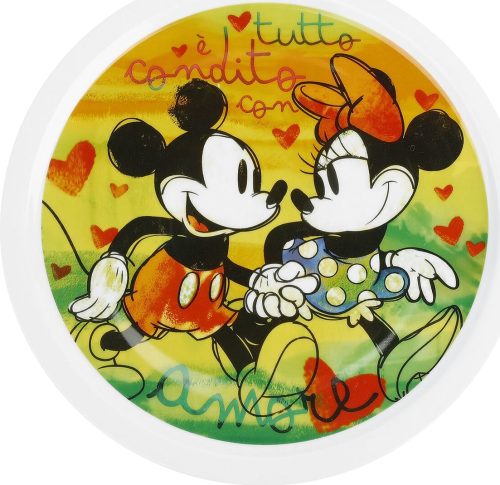 Mickey & Minnie Mouse Sada talířů na pizzu Mickey & Minnie talíre vícebarevný