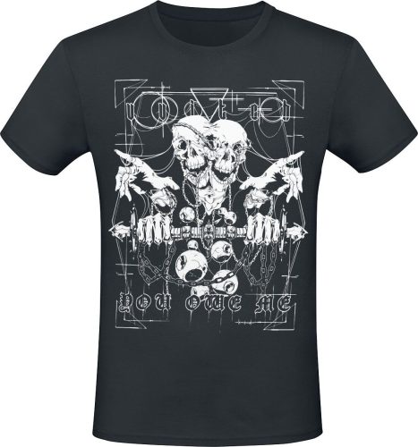 Gothicana by EMP T-Shirt With Large Frontprint Tričko černá