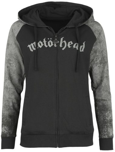 Motörhead EMP Signature Collection Dámská mikina s kapucí na zip cerná/šedá