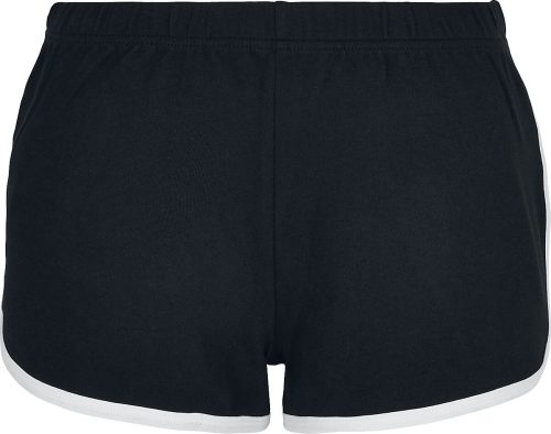 Urban Classics Dámské organické retro šortky Dámské kraťasy - Hotpants cerná/bílá