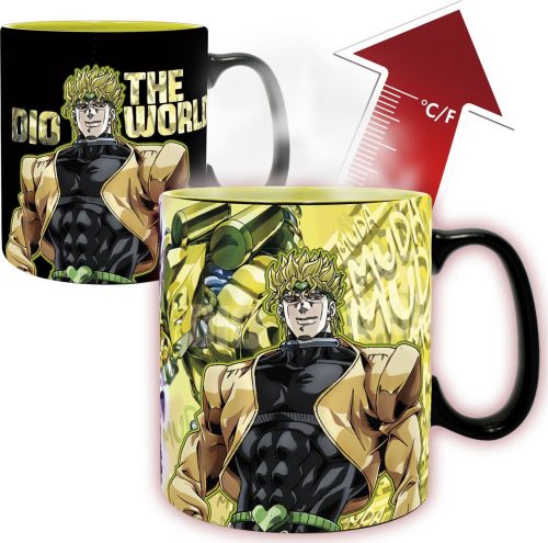 JoJo’s Bizarre Adventure Jotaro Dio - Tasse mit Thermoeffekt Hrnek vícebarevný