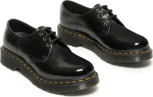 Dr. Martens 1461 - Black Distressed Patent obuv černá