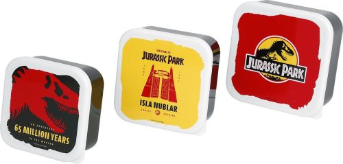 Jurassic Park Sada 3 jídlonosičů Svačinový box vícebarevný