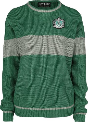 Harry Potter Slytherin - Quidditch Pletený svetr zelená/šedá