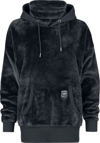 Black Premium by EMP Fluffy Hoody with High Collar Dámská mikina s kapucí černá