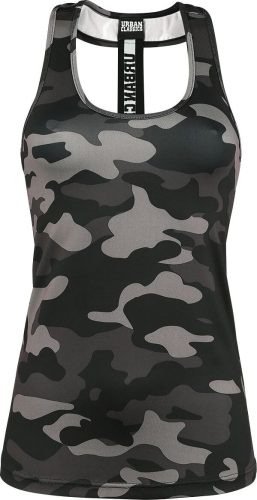 Urban Classics Ladies CamoTop Dámský top tmavě maskáčová