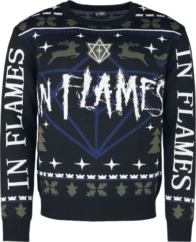 In Flames Holiday Sweater 2022 Mikina vícebarevný