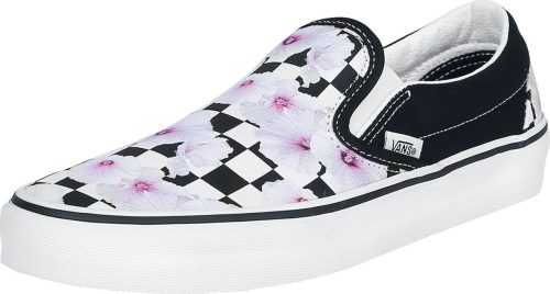 Vans Klasické slip-on boty Hibiscus kostkované černé tenisky černá