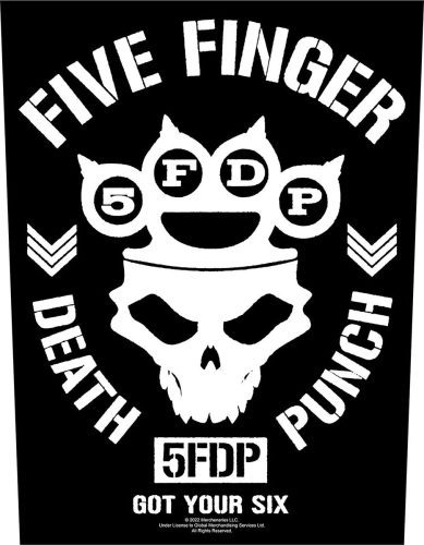 Five Finger Death Punch Got your six nášivka na záda vícebarevný