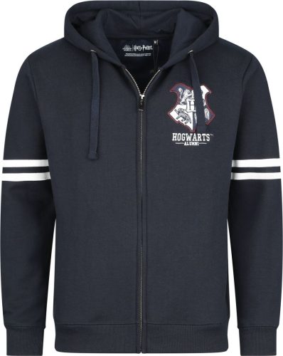 Harry Potter Hogwarts Alumni Mikina s kapucí na zip námornická modr/bílá