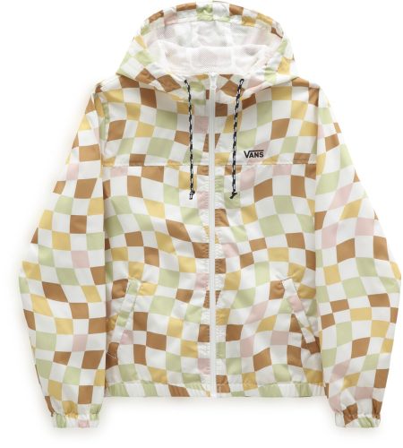 Vans Kastle Check ME Print Jacket Amusement 66 Dámská mikina s kapucí na zip vícebarevný