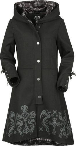 Gothicana by EMP Gothicana X Anne Stokes Coat Dámský kabát černá