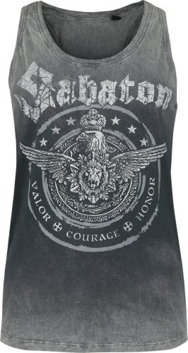 Sabaton Valor Courage Honor Tričko charcoal