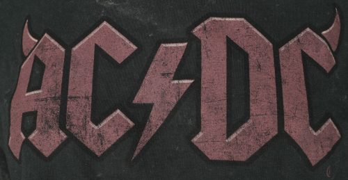 AC/DC Logo Dámské tričko černá