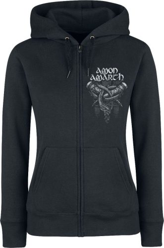 Amon Amarth Carved Skull Dámská mikina s kapucí na zip černá