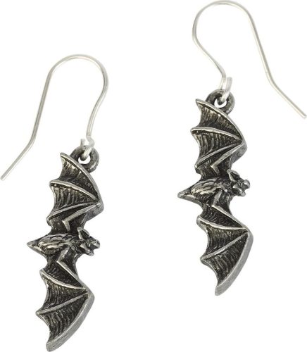 Alchemy Gothic Bat Wing sada náušnic cerná/stríbrná