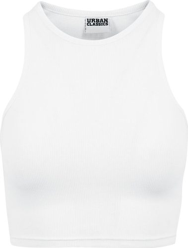 Urban Classics Ladies Cropped Rib Top Dámský top bílá