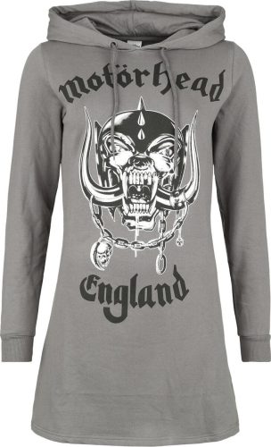 Motörhead England Šaty s kapucí šedá