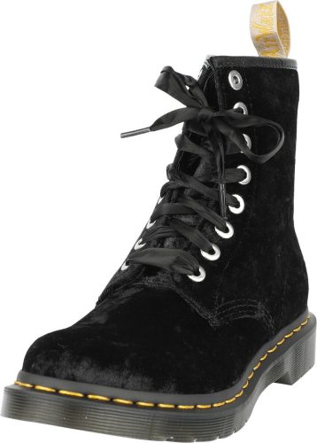 Dr. Martens 1460 Vegan - Black Crushed Velvet boty černá