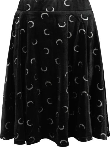 Hell Bunny Misty Moon Skirt Sukně cerná/bílá