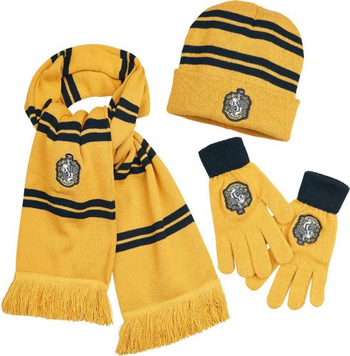 Harry Potter Hufflepuff zimní souprava žlutá/cerná