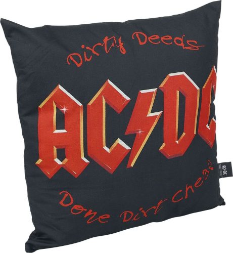 AC/DC Dirty Deeds dekorace polštár cerná/cervená