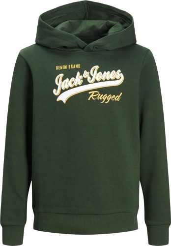 Jack & Jones Junior Logo Sweat Hood detská mikina s kapucí zelená