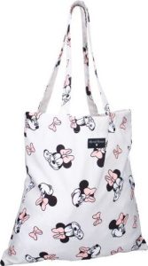 Mickey & Minnie Mouse Minnie Plátená taška bílá