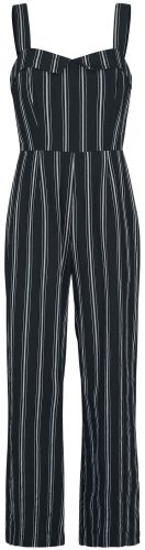 Banned Retro Overal Sailor Stripe Souprava cerná/šedá