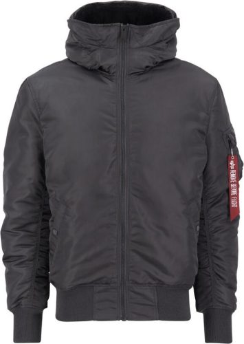 Alpha Industries MA-1 Hooded Bunda tmavě šedá