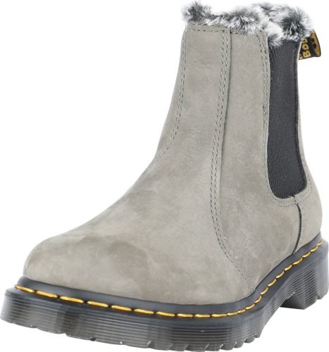 Dr. Martens 2976 Leonore - Nickel Grey Milled Nubuck Wp boty šedá