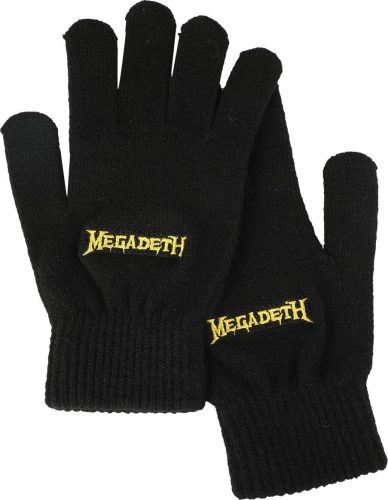 Megadeth Logo rukavice černá