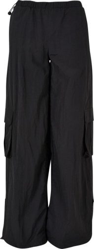 Urban Classics Ladies Wide Crinkle Nylon Cargo Pants Cargo kalhoty černá