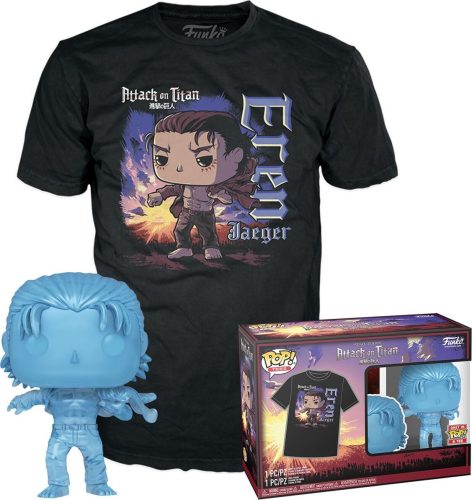 Attack On Titan Eren Jaeger POP! & Tee Vinyl Figur 1321 Sberatelská postava standard