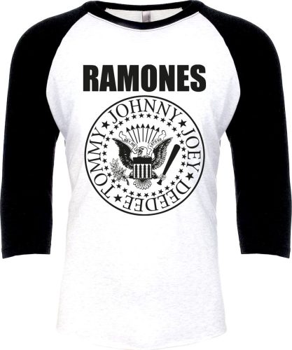 Ramones Crest Tričko s dlouhým rukávem bílá/cerná