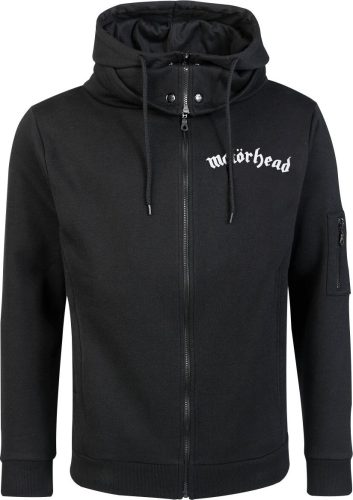 Motörhead England Mikina s kapucí na zip černá