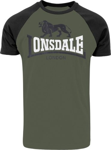 Lonsdale London Magilligan Tričko olivová/cerná