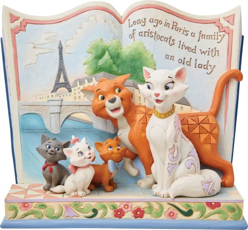 Aristocats Long ago in Paris - Aristocats Storybook Figurine Socha vícebarevný