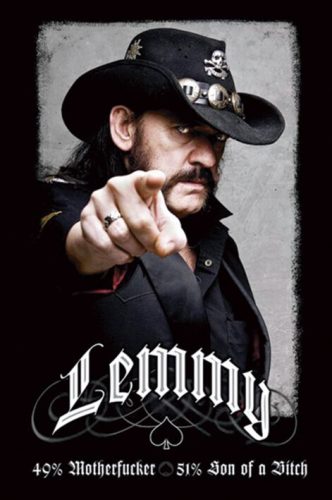 Motörhead Lemmy Kilmister - 49% Mofo plakát standard