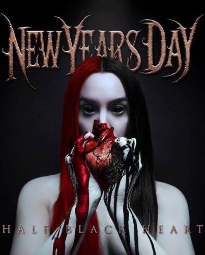 New Years Day Half black heart LP standard